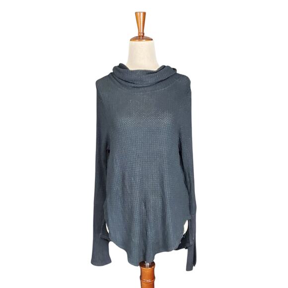 We The Free Tops - We The Free Black Cowl Neck Long-Sleeved Tunic Top - Small